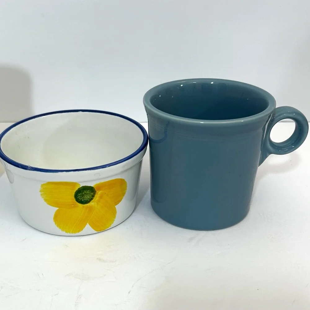 Maxam Ramekins Small Baking Dishes Microwave and Oven Safe Hand Painted Portugal